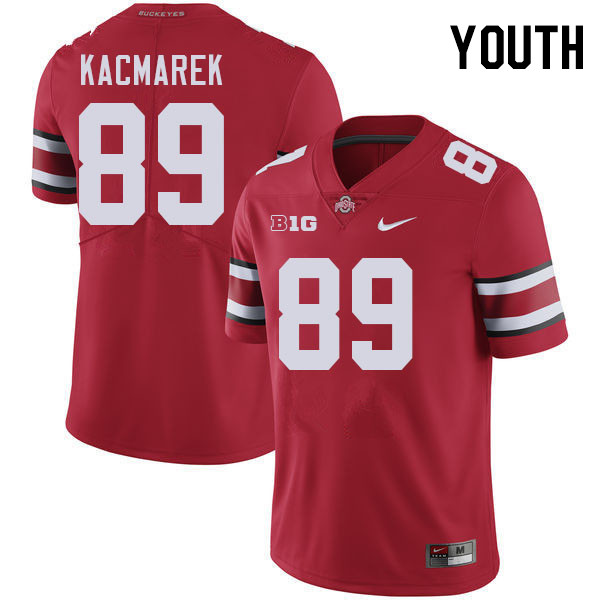 Youth #89 Will Kacmarek Ohio State Buckeyes College Football Jerseys Stitched-Red